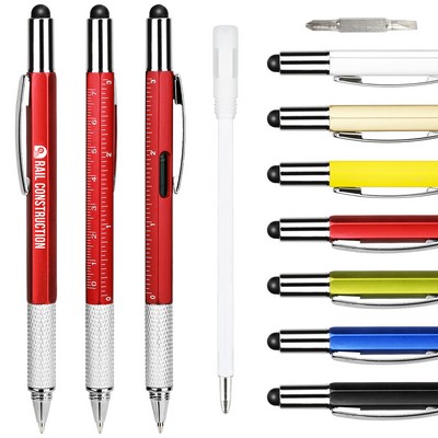 6 In 1 Multi Function Tool Pen