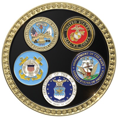 Texture Tone® Military Coin (All 5 Branches)