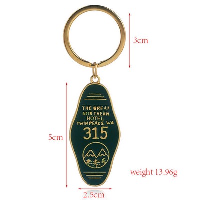 Metal Motel Key Tag