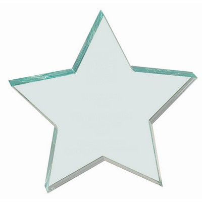 5" x 5" Jade Star Acrylic Paperweight