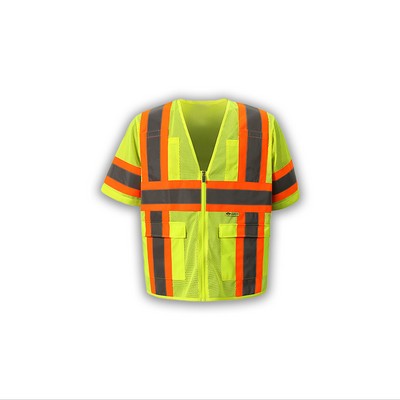 Class 3 Mesh Contrast High Viz Vest