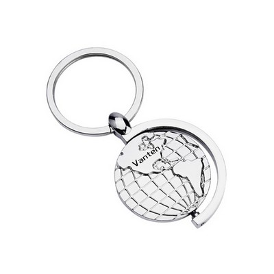 Spinning Globe Key Chain