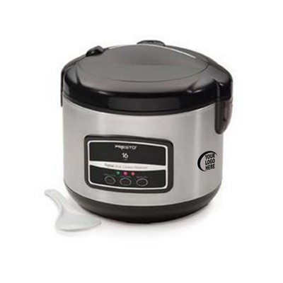 Presto® 16-Cup Digital Stainless Steel Rice Cooker/Steamer