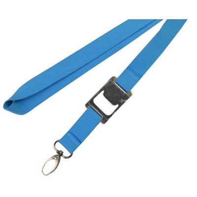 3/4" Polyester Lanyard With Bottle Opener