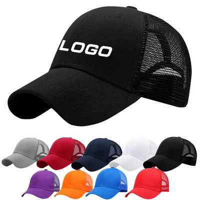 6 Panels Baseball Cap w/Mesh