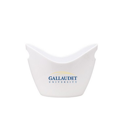 6Qt White Ice Bucket