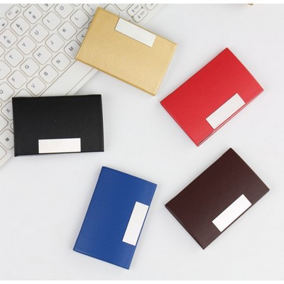 PU Leather Business Card Holder