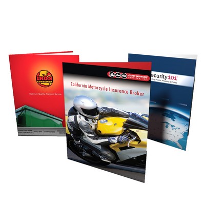 9" x 12" - Presentation Folders - Full Color - 14pt. - UV Coating