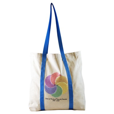 Full Side Gusset Cotton Tote, with Full Wrap Handles