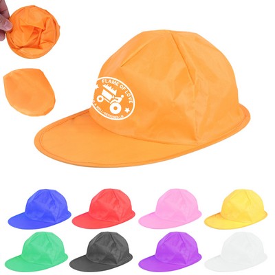 Foldable Baseball Cap with Pouch