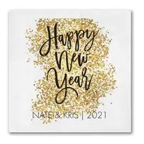 Glittery New Year Beverage Ooh La Color® Napkin