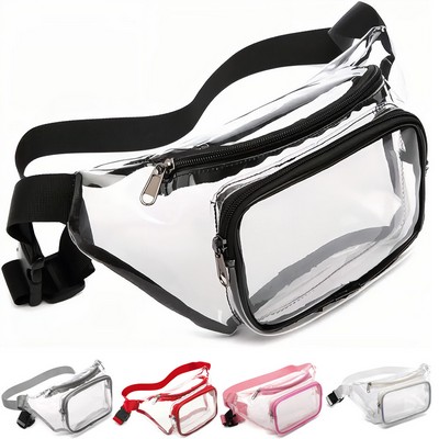 Clear Fanny Pack Waterproof Cute PVC Waist Bag Purse