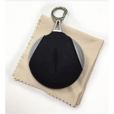 Pocket micro fiber lens cloth key chain