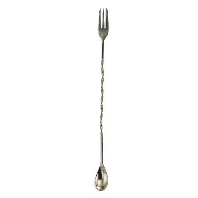 Bar Spoon with Trident Fork