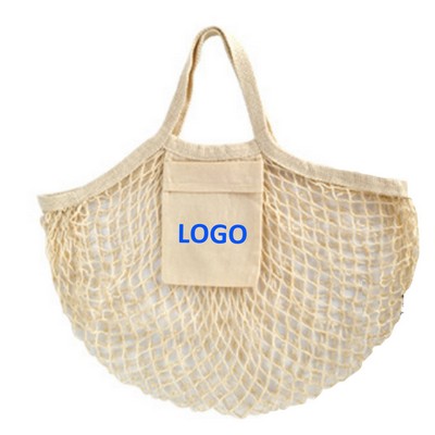 Short Cotton Mesh Bag