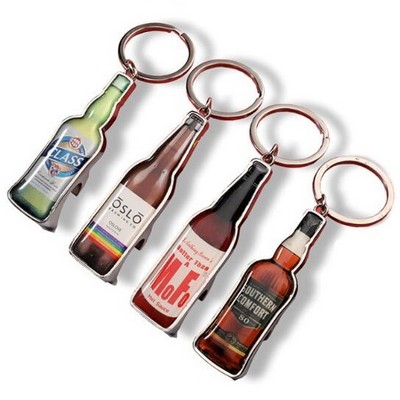 Beer Bottle Shape Opener Keychain