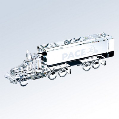 18 Wheeler Truck Crystal Award