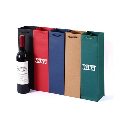 Single Wine Craft Gift Bag