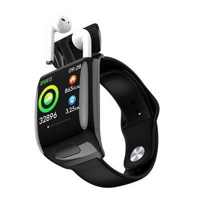 2in1 Ear Bud With Fitness Tracker Bracelet