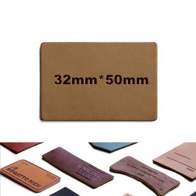 32 x 50 mm Leatherette Patch Faux Leather Patch Cloth Mark