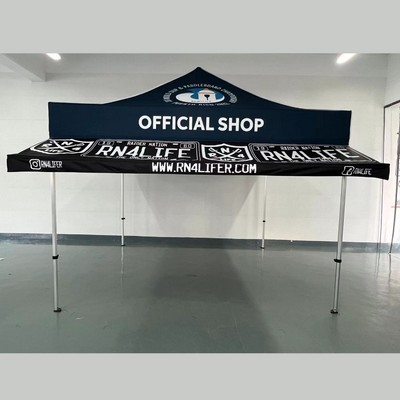 Pop-up Tent Awning 10 ft printed (with frame)