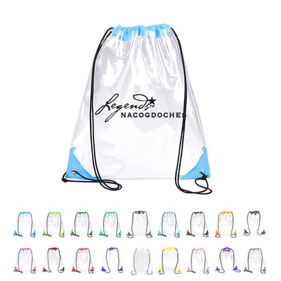 PVC Clear Drawstring Transparent bag