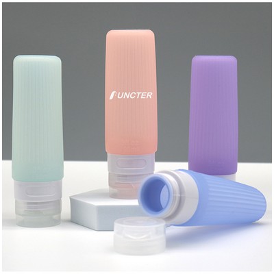 3 OZ Silicone Travel Cosmetics Split Bottles