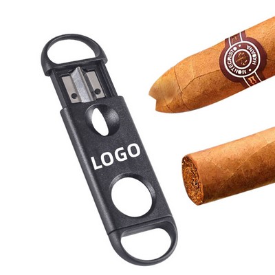 Cigar Cutter with Straight Cut and Wedge Cut