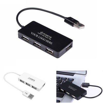 Portable 4 Port USB Hub