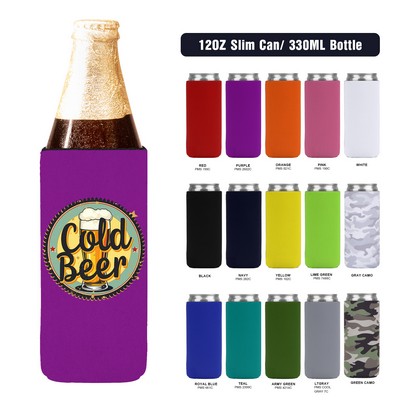 Neoprene 12Oz Slim Can Cooler