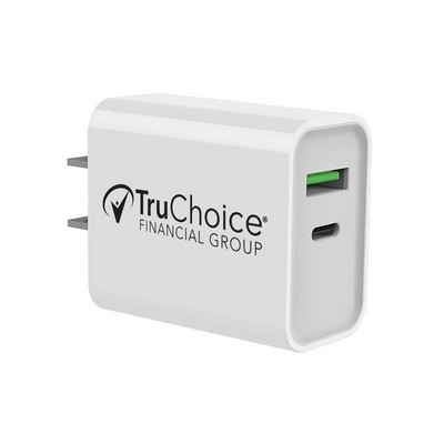 20W Fast Charge Wall Charger QC3.0 PD