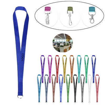 Premium 3/4" Silkscreen Polyester Lanyard w/Attachment