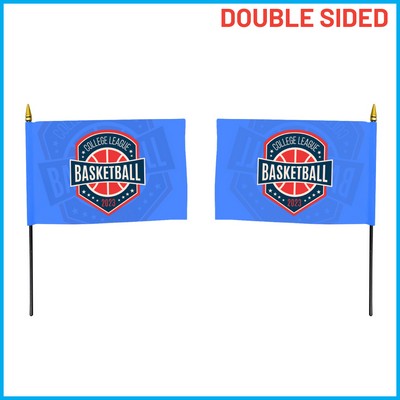 4" x 6" Hand Flag - Double Sided