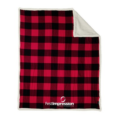 Port Authority® Flannel Sherpa Blanket