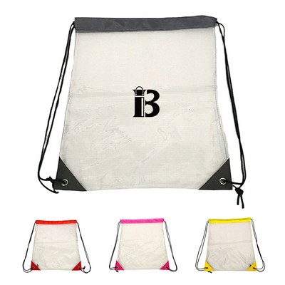 Drawstring PVC Clear Bag