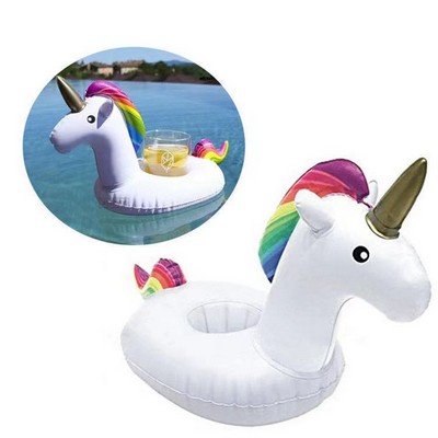 Inflatable PVC Unicorn 12 OZ Cup Holder