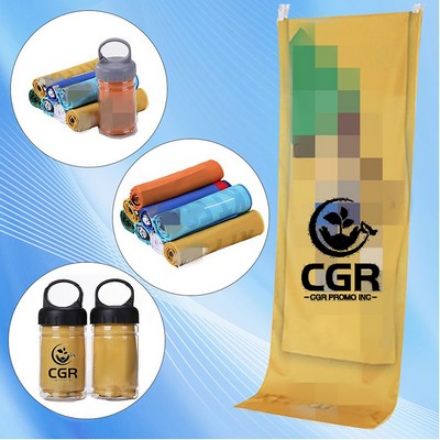 Bottle-Encased Cooling Towel