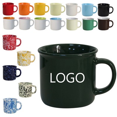 Colored Imitation Enamel Mug With Handle