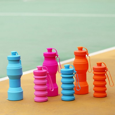 27 Oz Foldable Sports Water Bottles with Handle