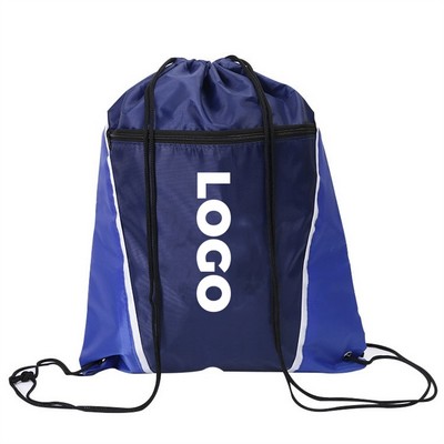 Drawstring Bag With Zipper