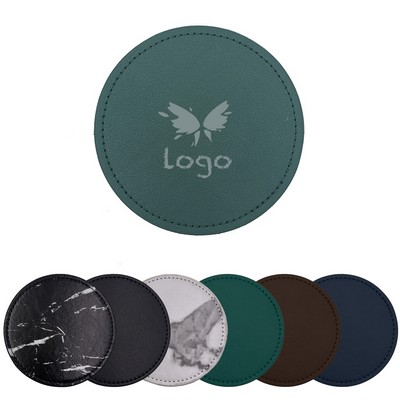 PU Leather Round Coaster