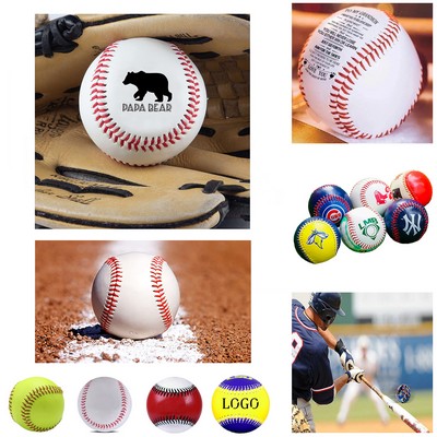 Synthetic Leather Soft Rubber Core Baseball