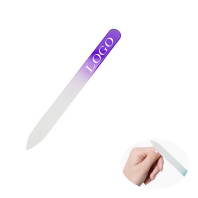 Tempered Glass Nail File In Clear Sleeve