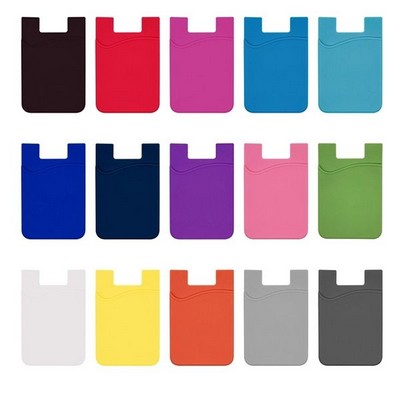 Silicone Cell Phone Wallet Card Holder