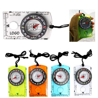 Multifunctional Compass Map Ruler Camping Navigation