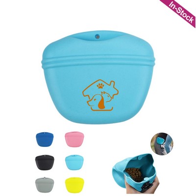 Silicone Dog Treat Pouch with Magnetic Closure and Waist Clip