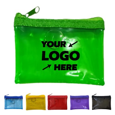 Translucent Zippered Pouch