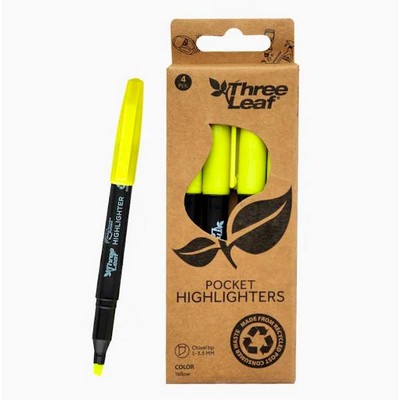 Highlighters - Yellow, 4 Pack (Case of 72)