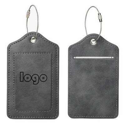 Pu Leather Boarding Luggage Tag