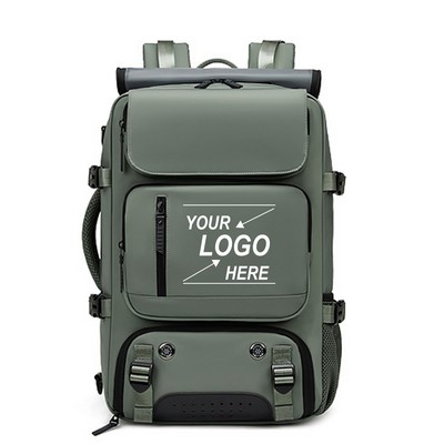 Outdoor travel backpack, large capacity diagonal cross bag, travel bag